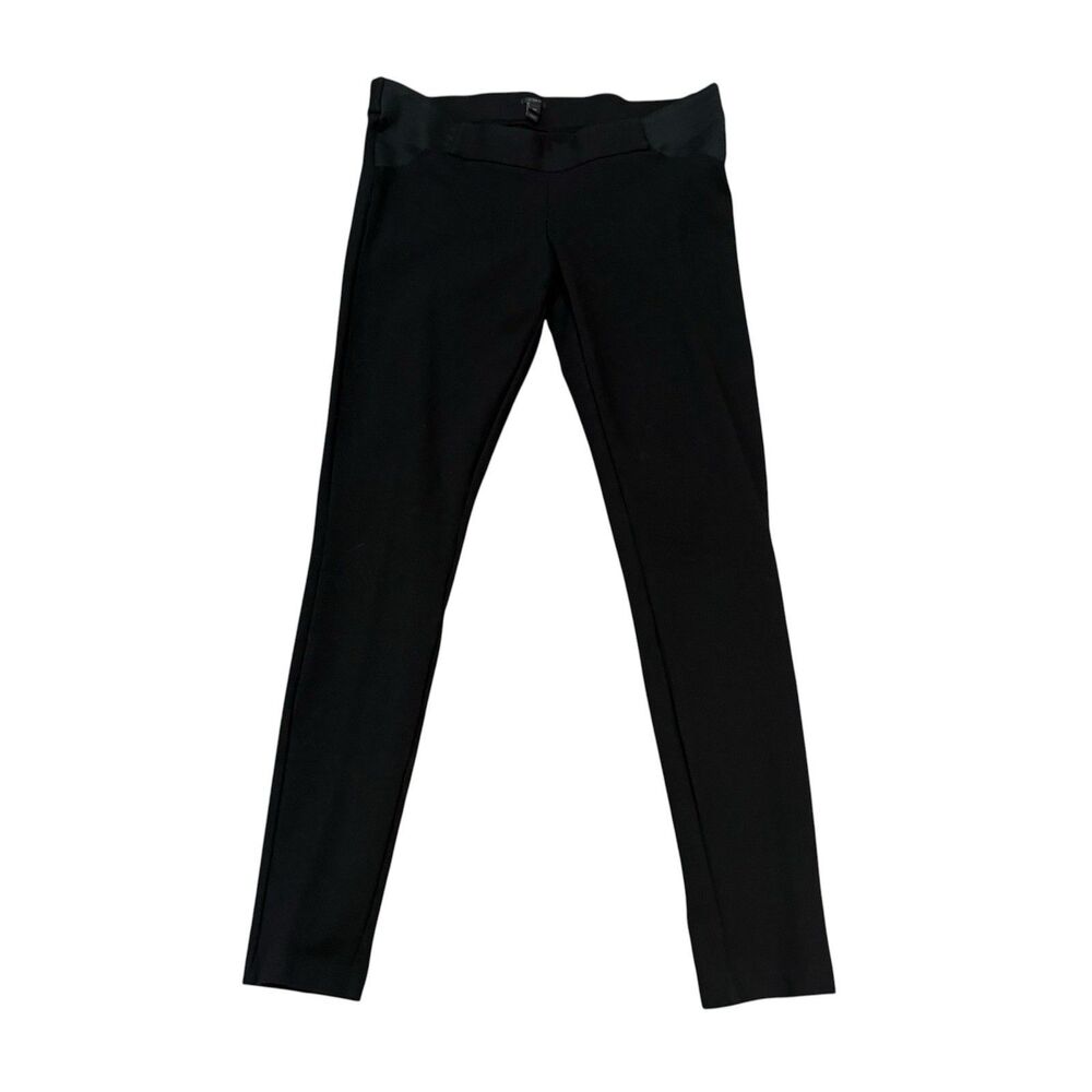 J. Crew Black Ponte Knit Maternity Pull On Pants Size 10T Tall Legging